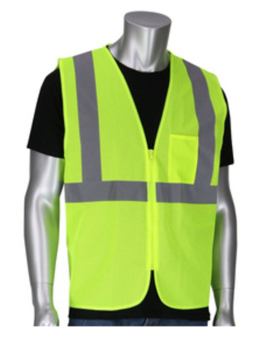 Radnor High-Visibility Mesh Safety Vest Class 2 Fluorescent Yellow Size S/M